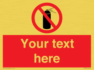 Custom prohibition no aerosol